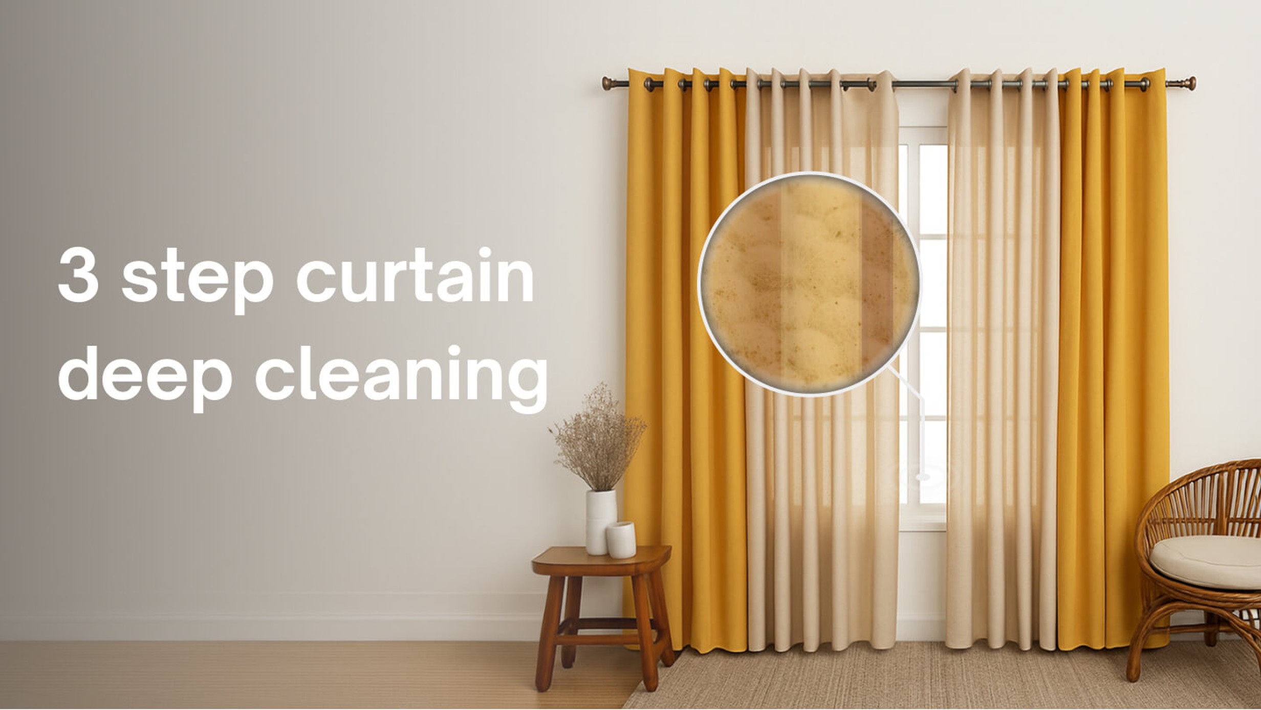 Sofa - Curtains deep cleaning