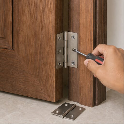 Mounting & replacement - Door Hinge plate replacement