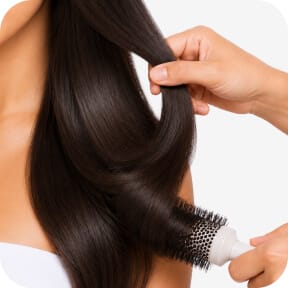 Hair, styling, & saree