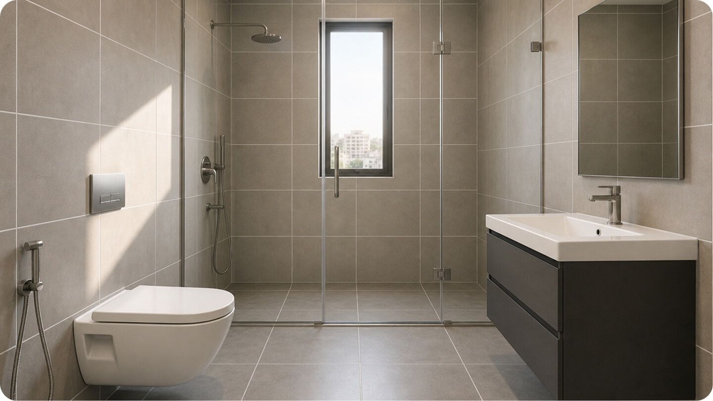 Grouting - Bathroom tile gap filling
