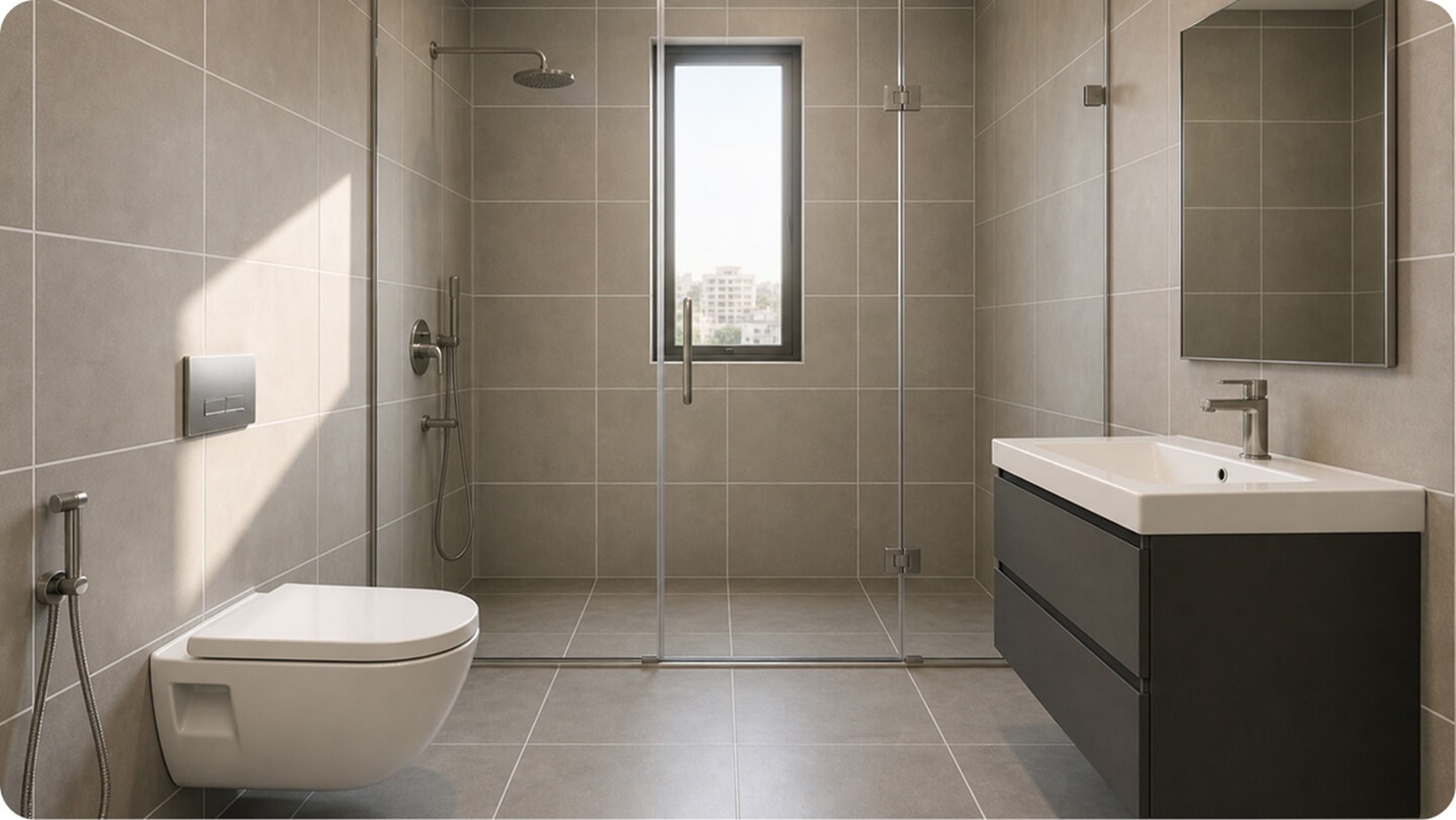 Grouting - Bathroom tile gap filling