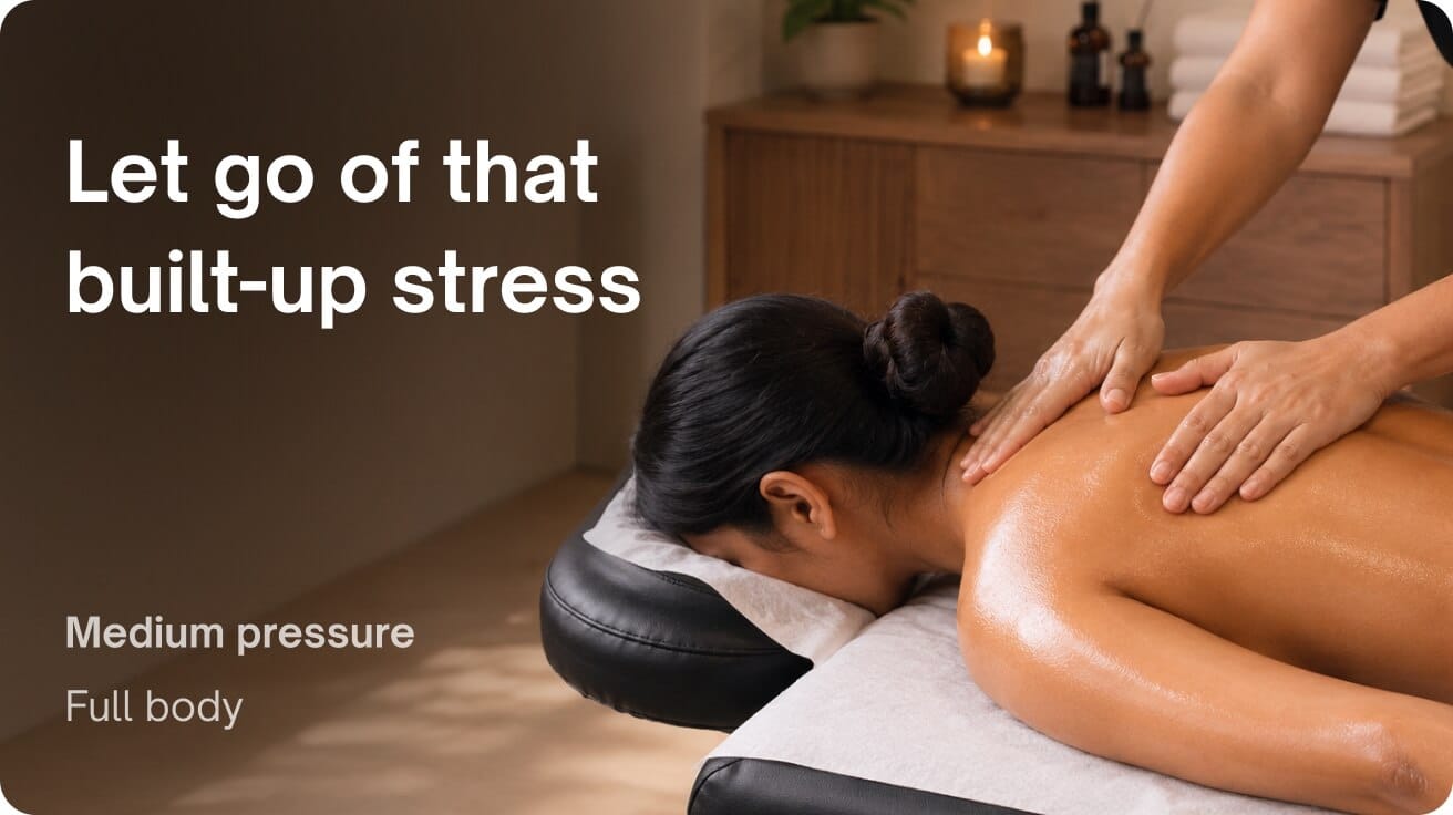 Stress relief - Swedish with head & shoulder massage
