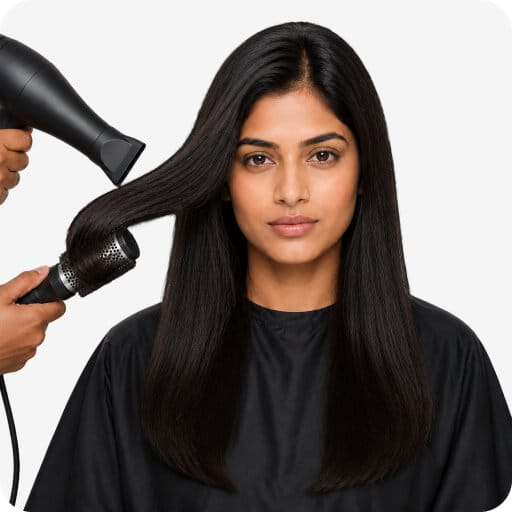 Hair, styling, & saree - #groot Straight and smooth blow dry??::source=customer-pre-request-service&&& groot#