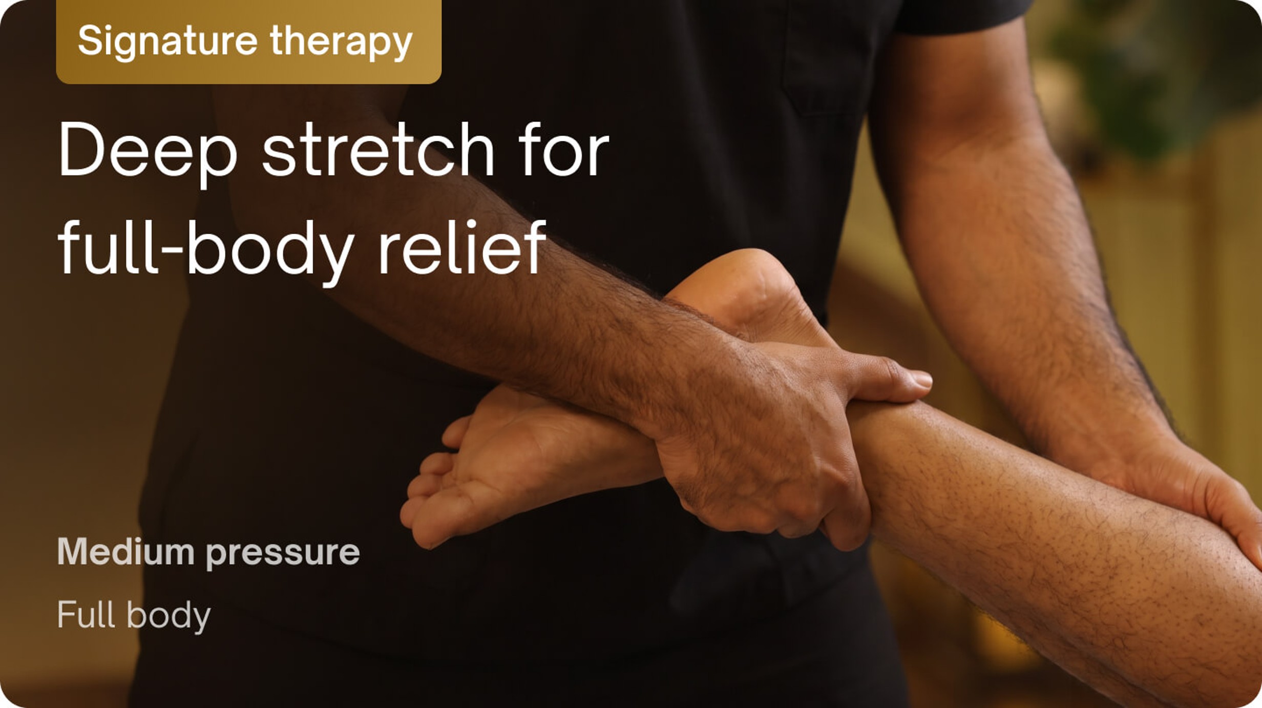 Signature therapy - Thai massage