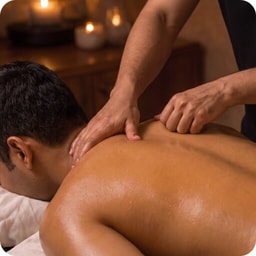 Pain relief - Deep tissue with head, neck, shoulder & foot reflexology