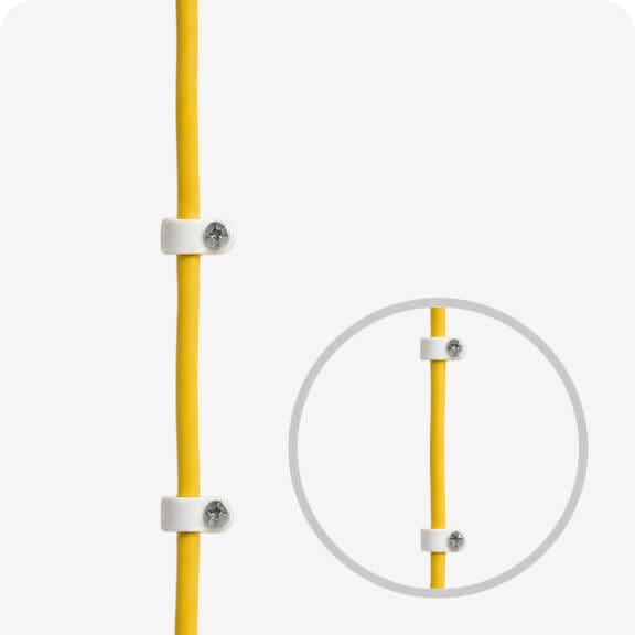 Wiring - External with clips (per 5m)