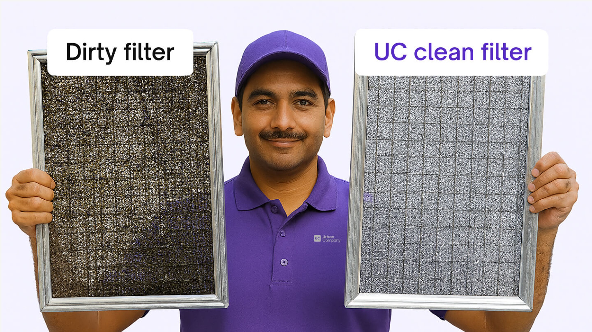 Duct/ Central AC - Basic AC cleaning (Filter + vent)