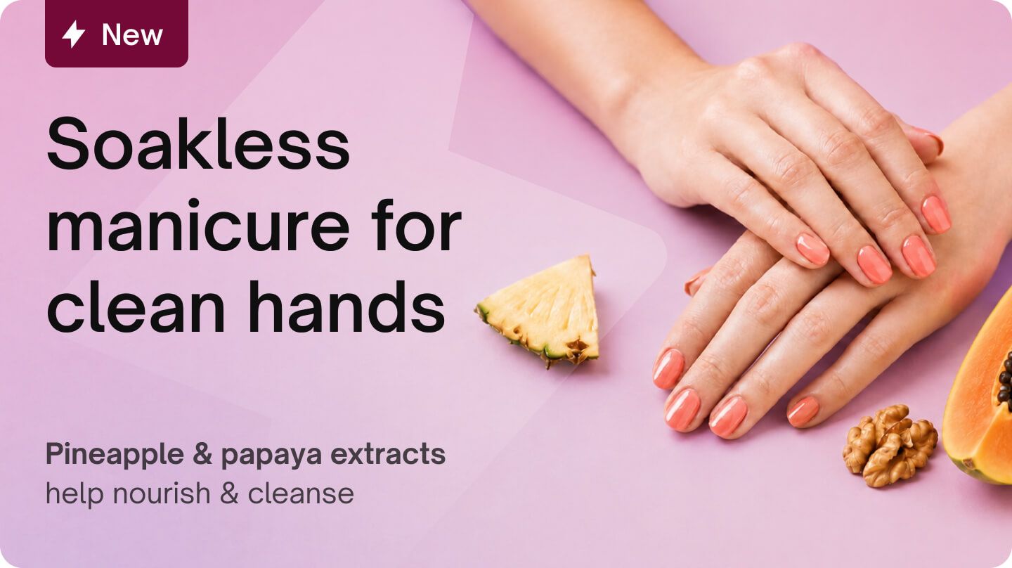 Pedicure & manicure - Soakless pineapple manicure