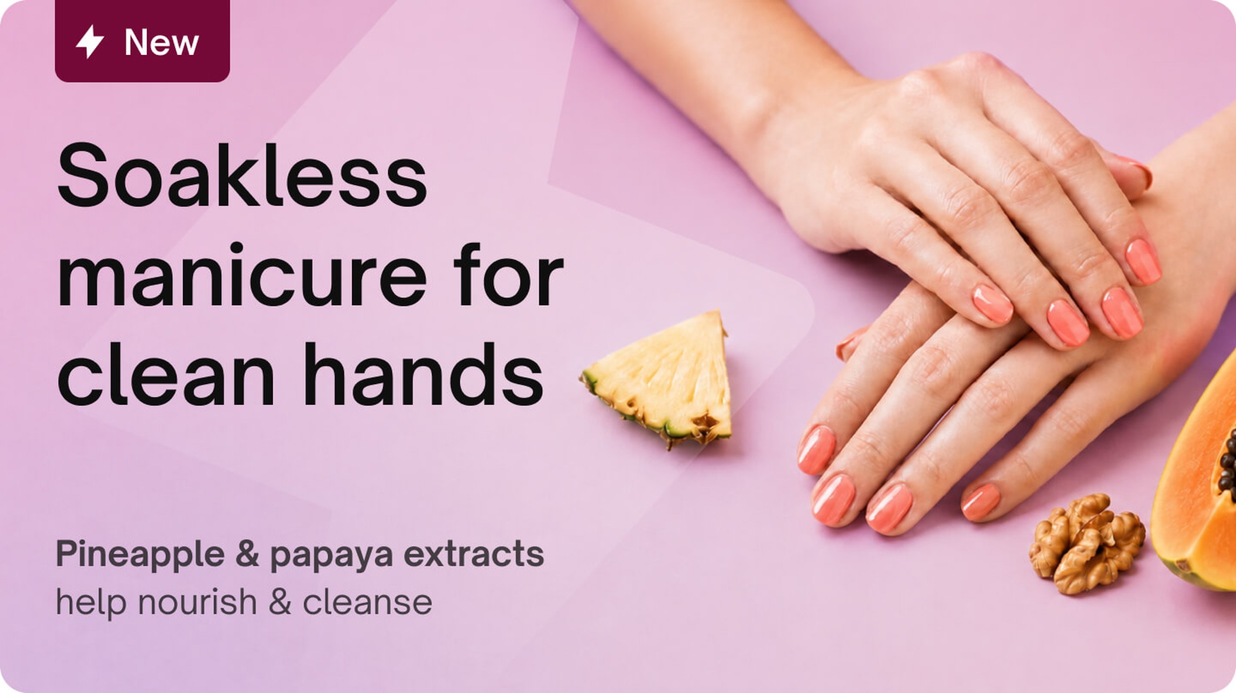 Pedicure & manicure - Soakless pineapple manicure