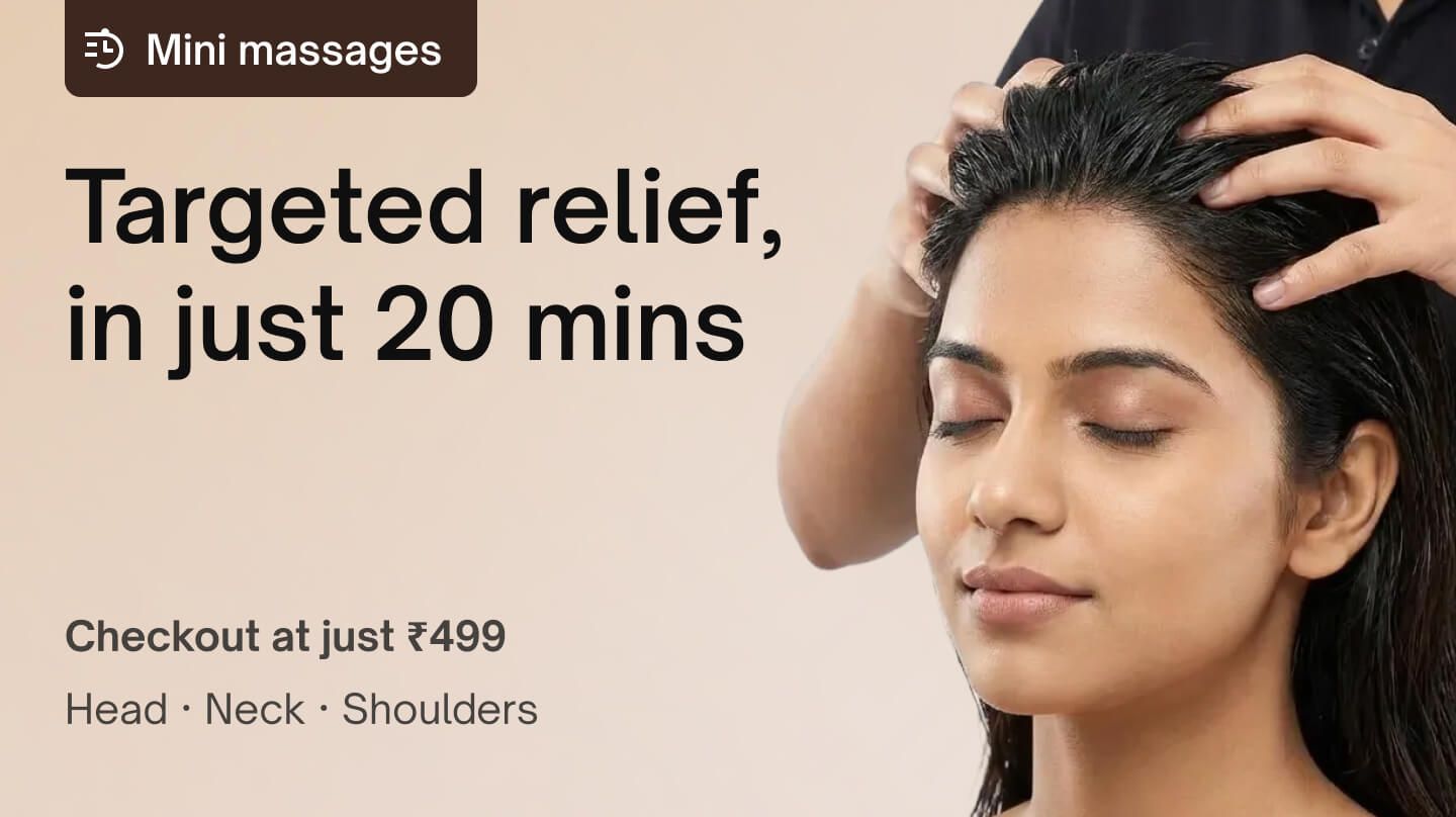 Mini massages - Head neck & shoulder massage