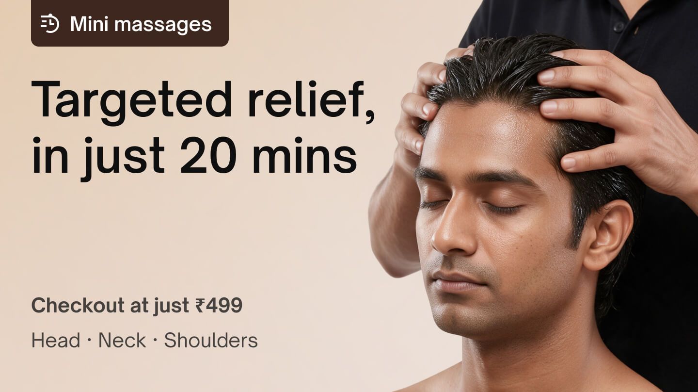 Mini Massages - Head neck & shoulder massage