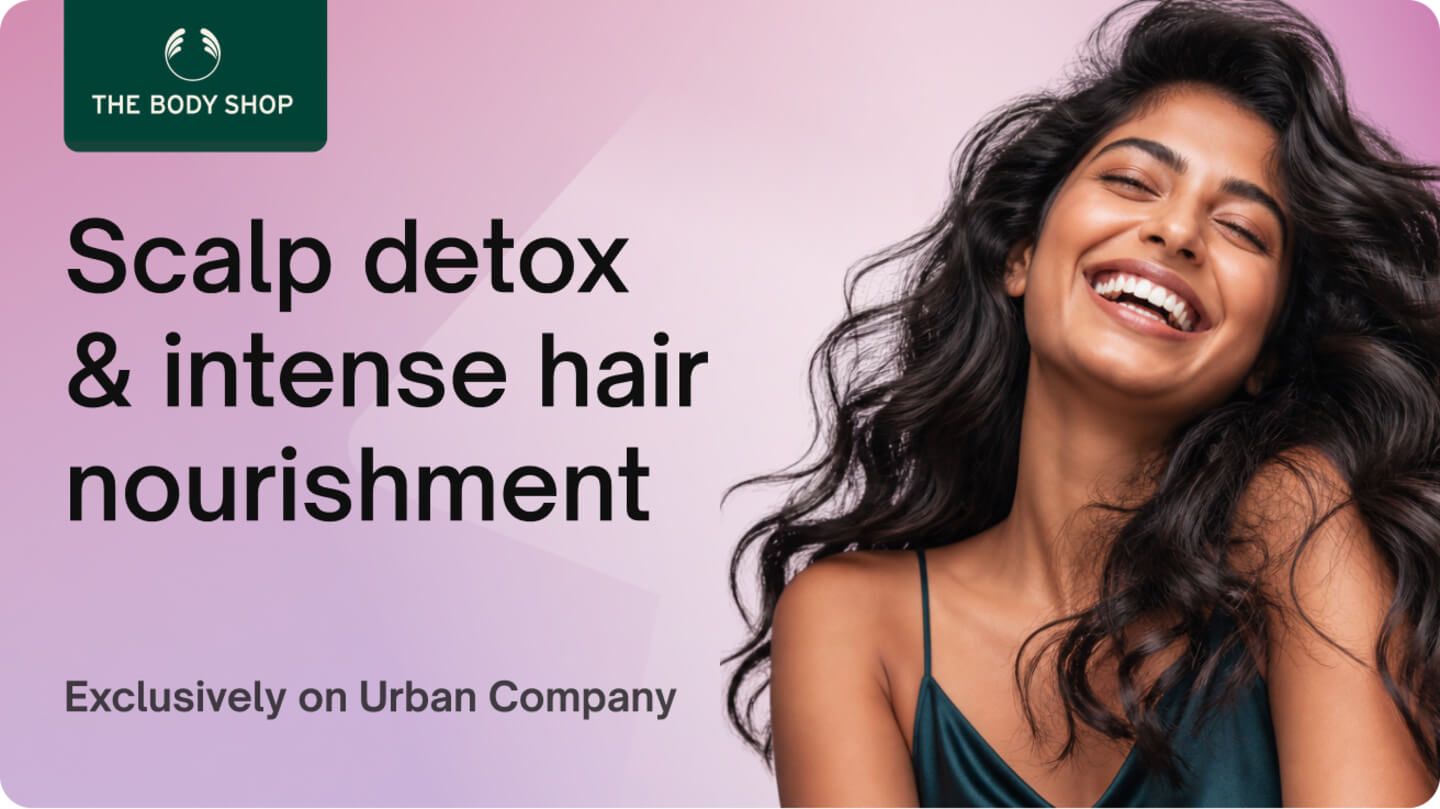 Hair spa & color/ mehendi - Body Shop scalp detox and hair ritual