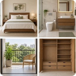 Frequently booked packages - Bedroom, bathroom, balcony & wardrobe