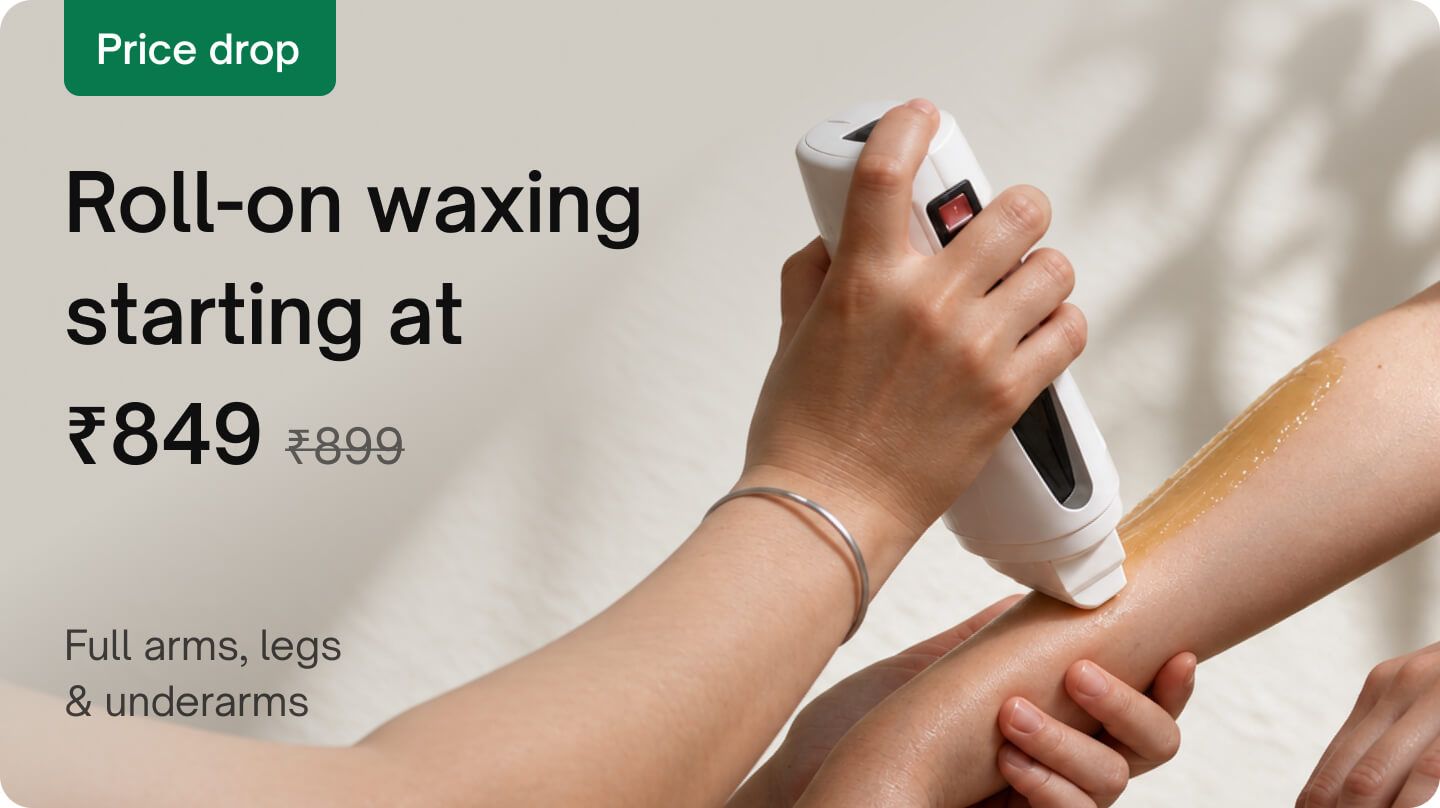 Waxing & threading - Roll-on waxing (Full arms, legs & underarms)