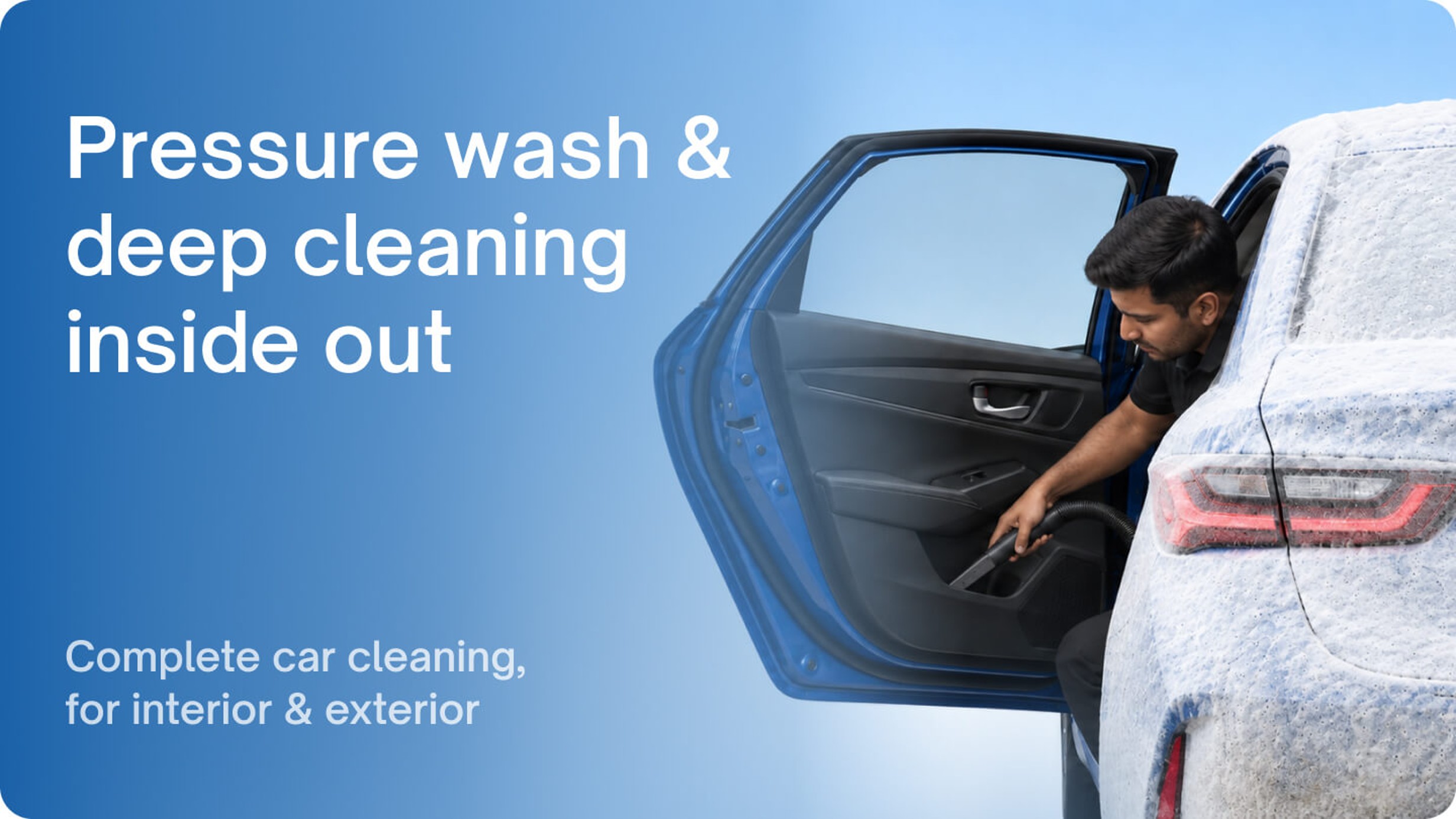Choose a service - Exterior & Interior cleaning