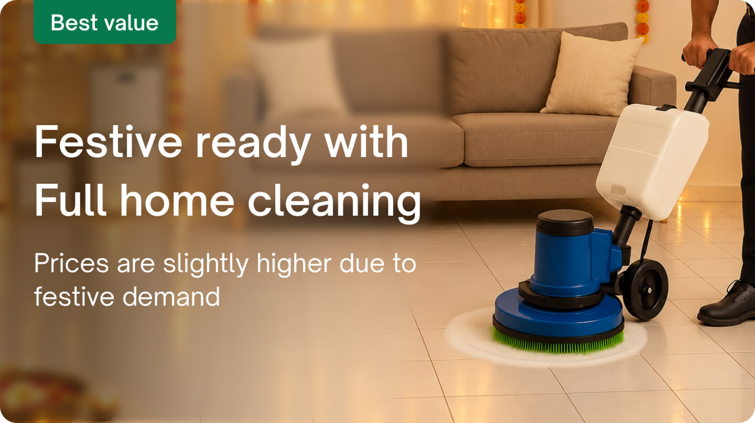 Full apartment - Unfurnished apartment - Home deep cleaning