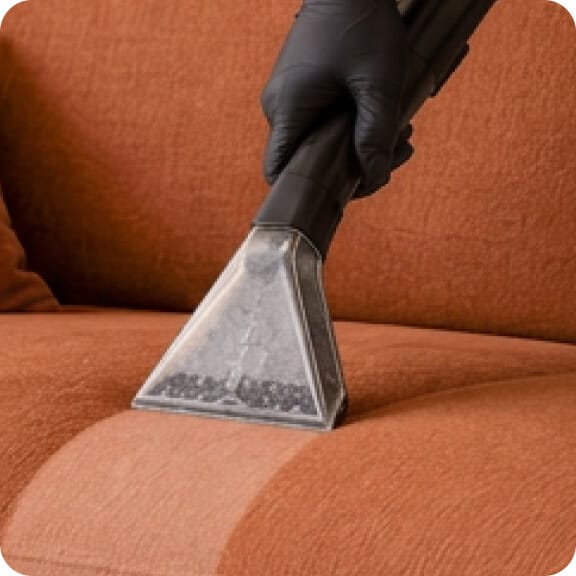 Fabric sofa cleaning