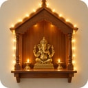Mandir & lanterns