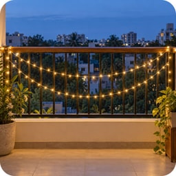 Balcony & railing - Railing lights installation