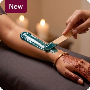 Spatula waxing (Full arms, legs & underarms)