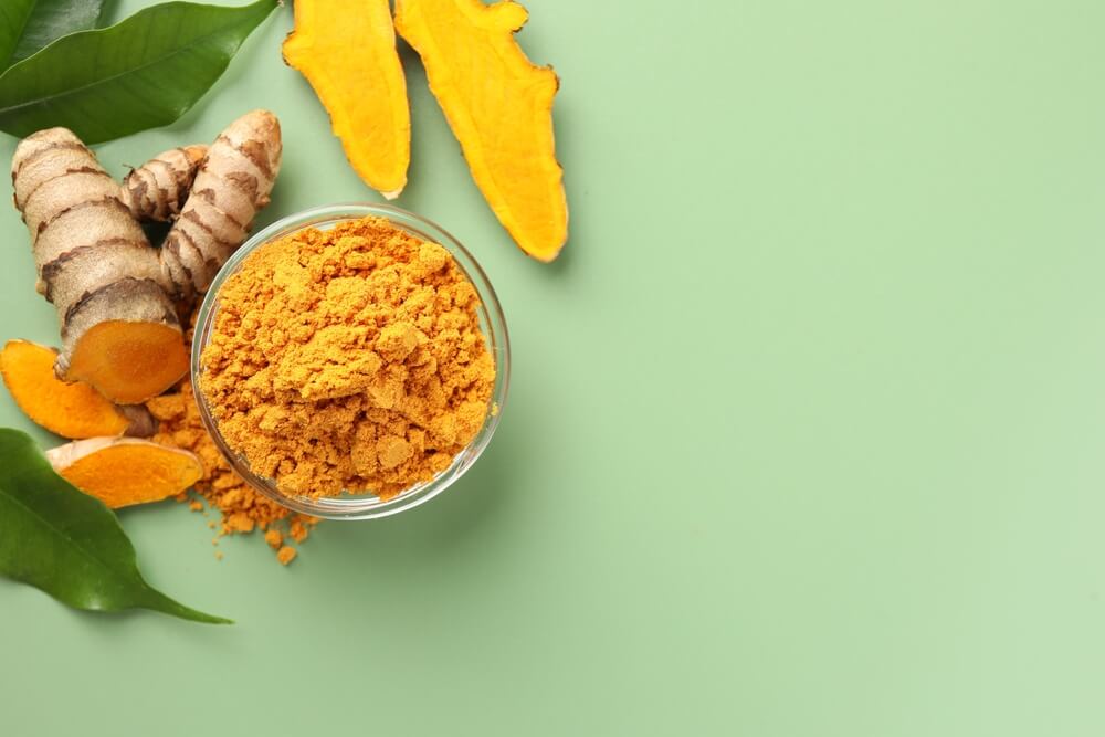 Turmeric not only helps reduce acne but also enhances skin glow.