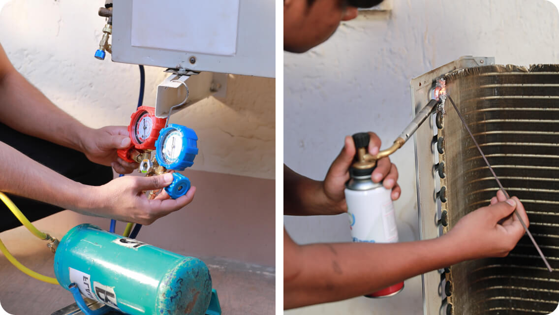 Leak identification & fixing