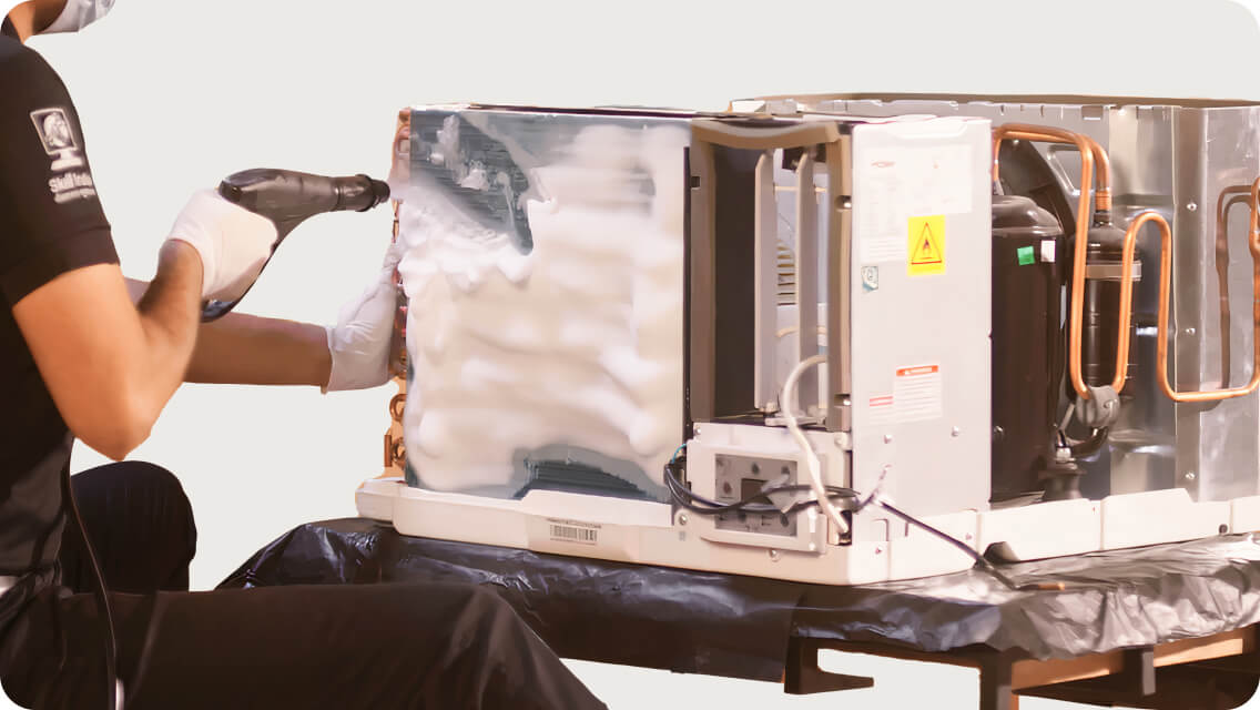 Foam & Power-jet cleaning