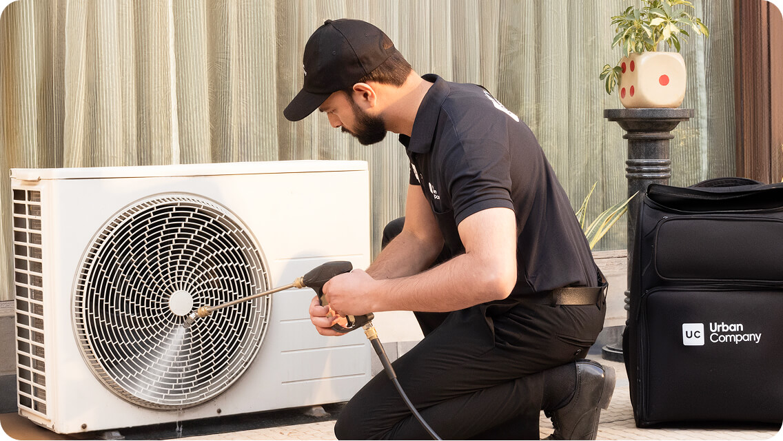 Outdoor unit cleaning