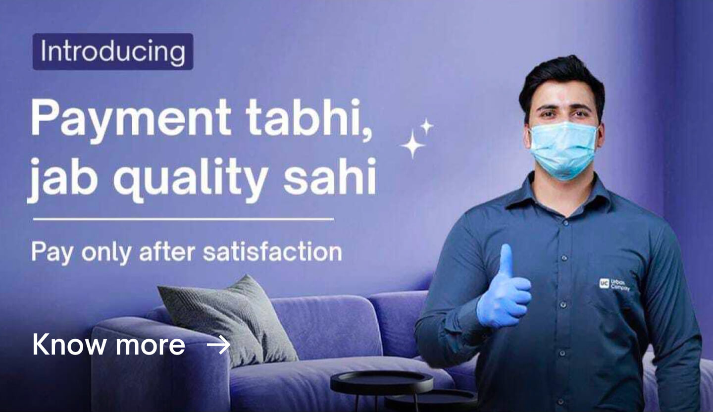 Urban Company's Painting assurance of pay after satisfaction