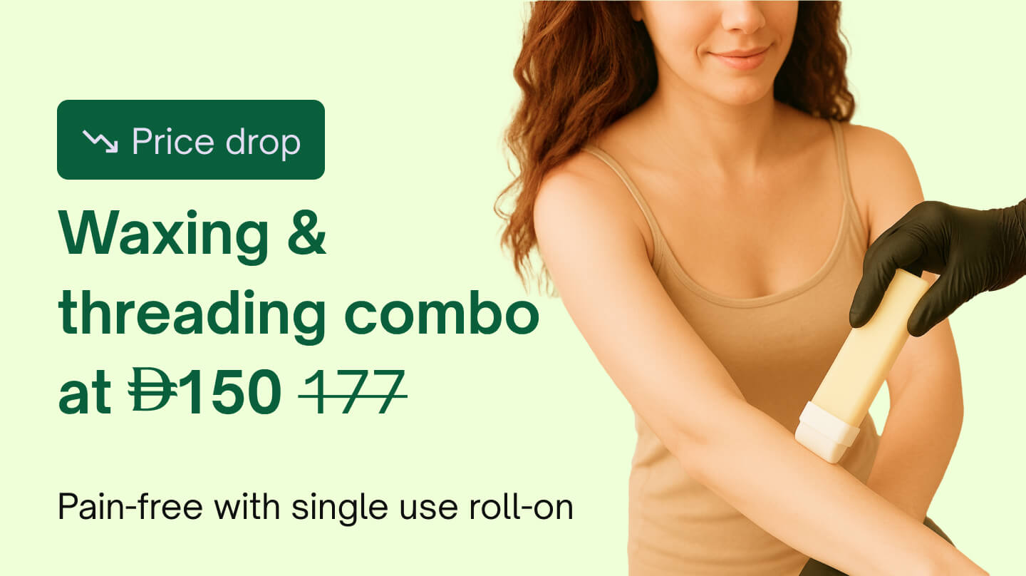 Waxing & hair removal - Waxing & threading combo (roll on)