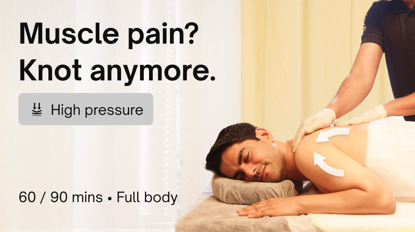 Post workout - Deep tissue pain relief massage