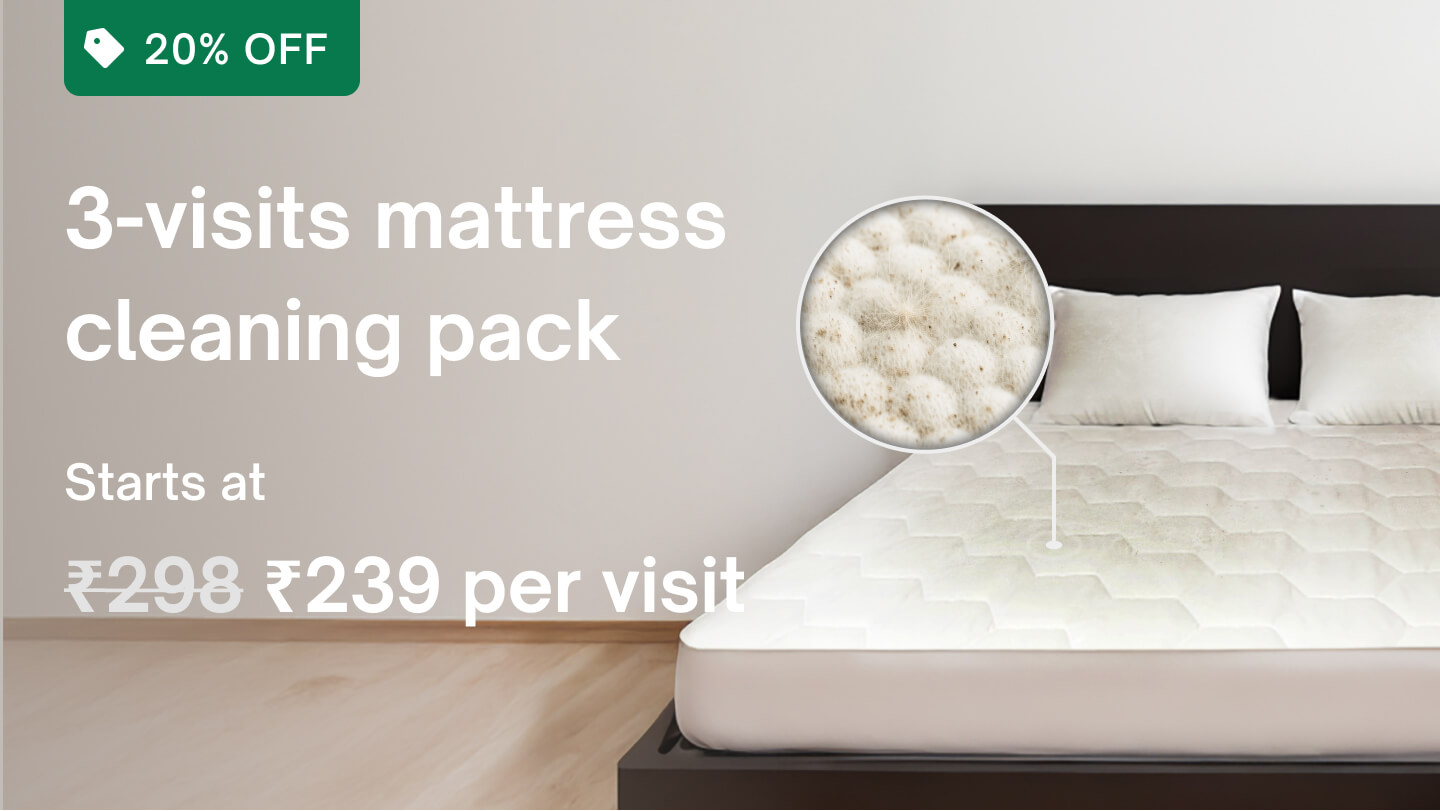 Super saver deals - 3 visits: Mattress cleaning