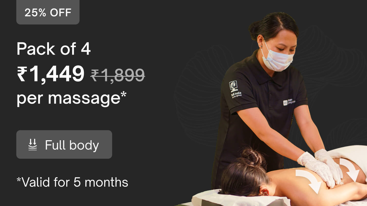Super saver packs - 4 sessions (Mon-Sat only): Deep tissue healing therapy