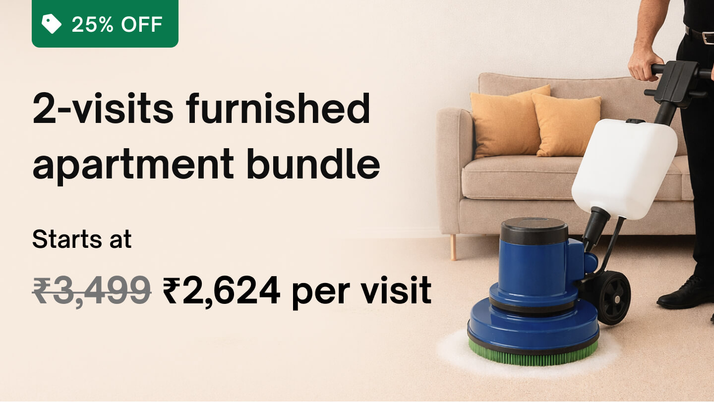 Maintenance pack - 2 visits (Weekdays only): Furnished apartment