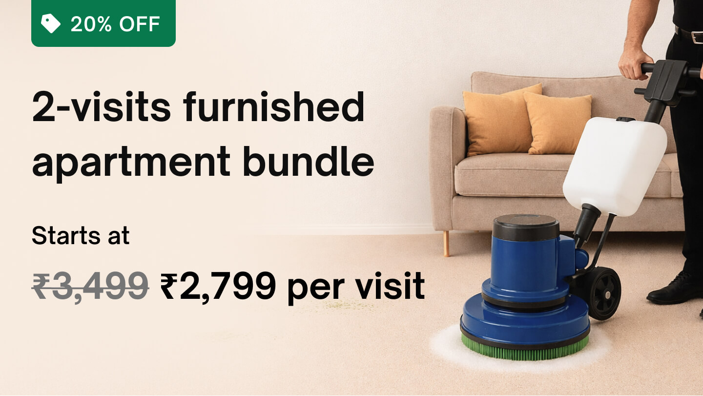 Maintenance pack - 2 visits (Weekdays only): Furnished apartment