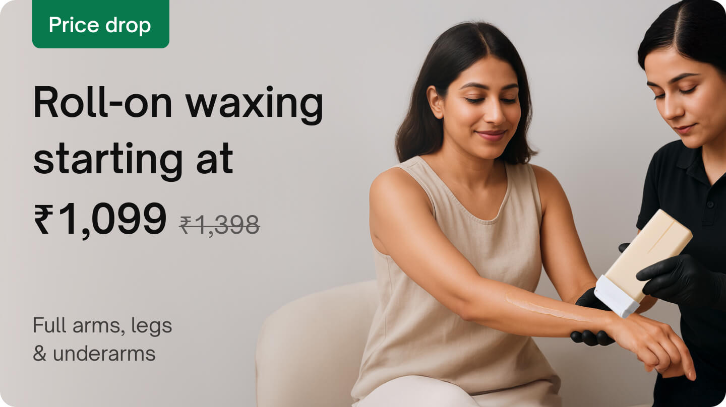 Waxing & threading - Roll-on waxing (Full arms, legs & underarms)