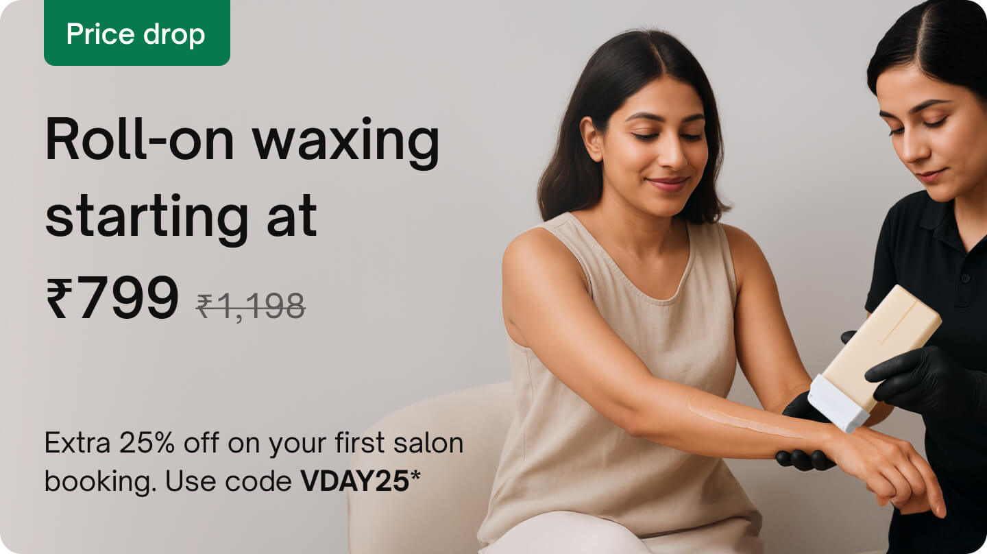 Waxing & threading - Roll-on waxing (Full arms, legs & underarms)