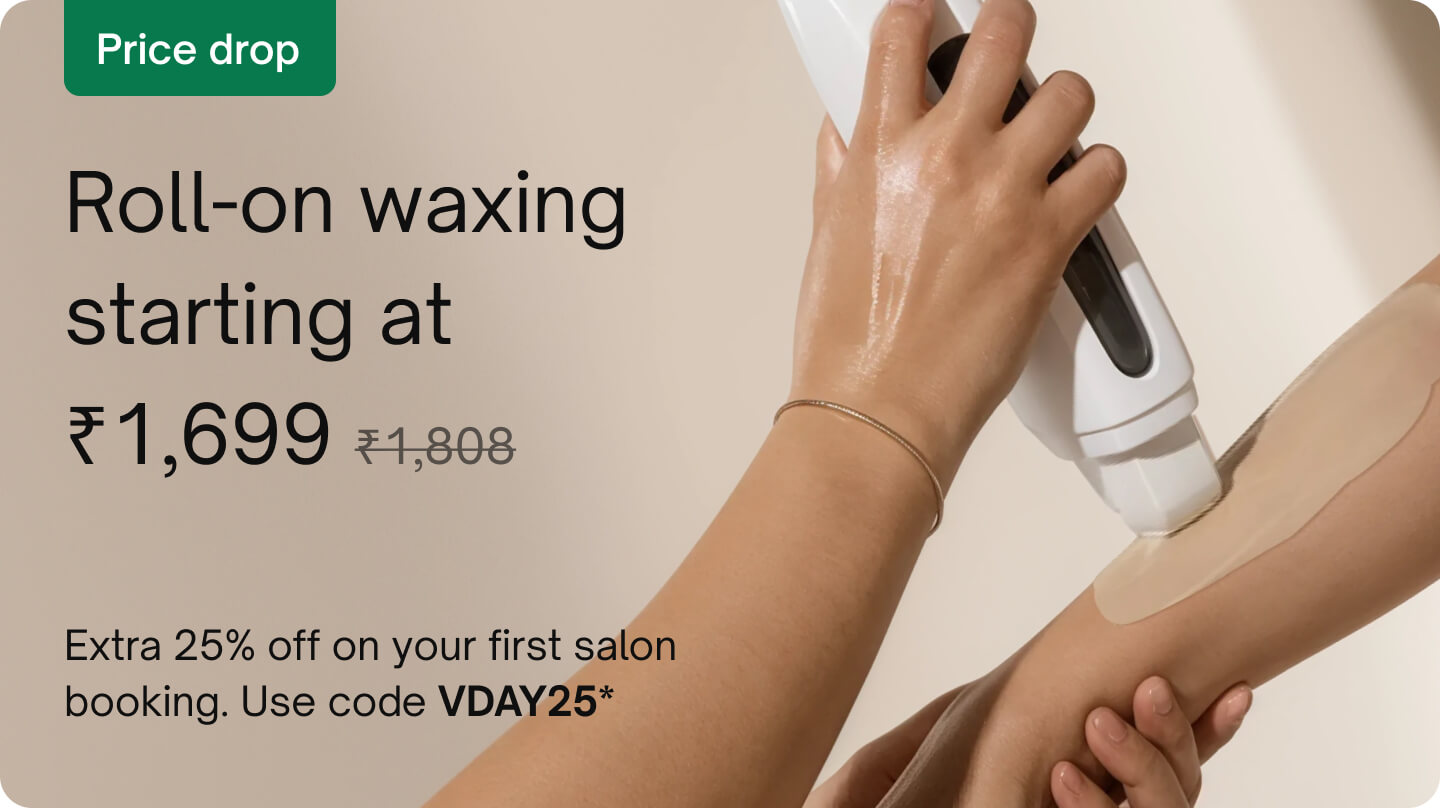 Waxing - Roll-on waxing (Full arms & legs, underarm)