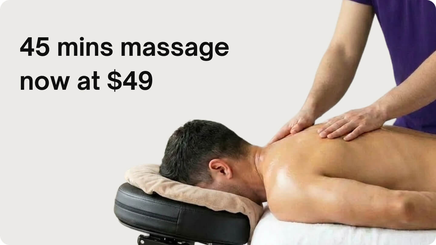 45 mins - 45 mins massage
