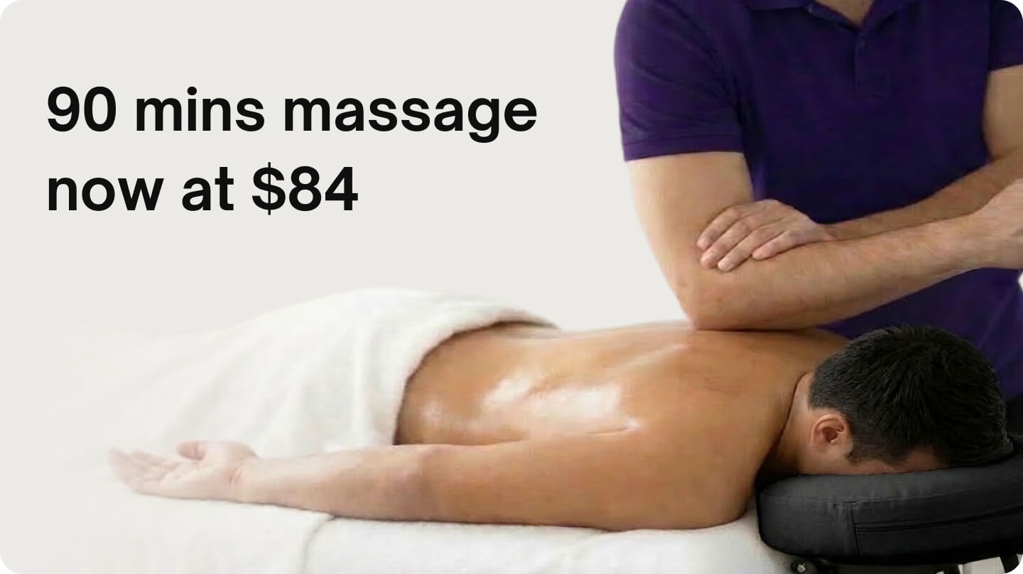 90 mins - 90 mins massage