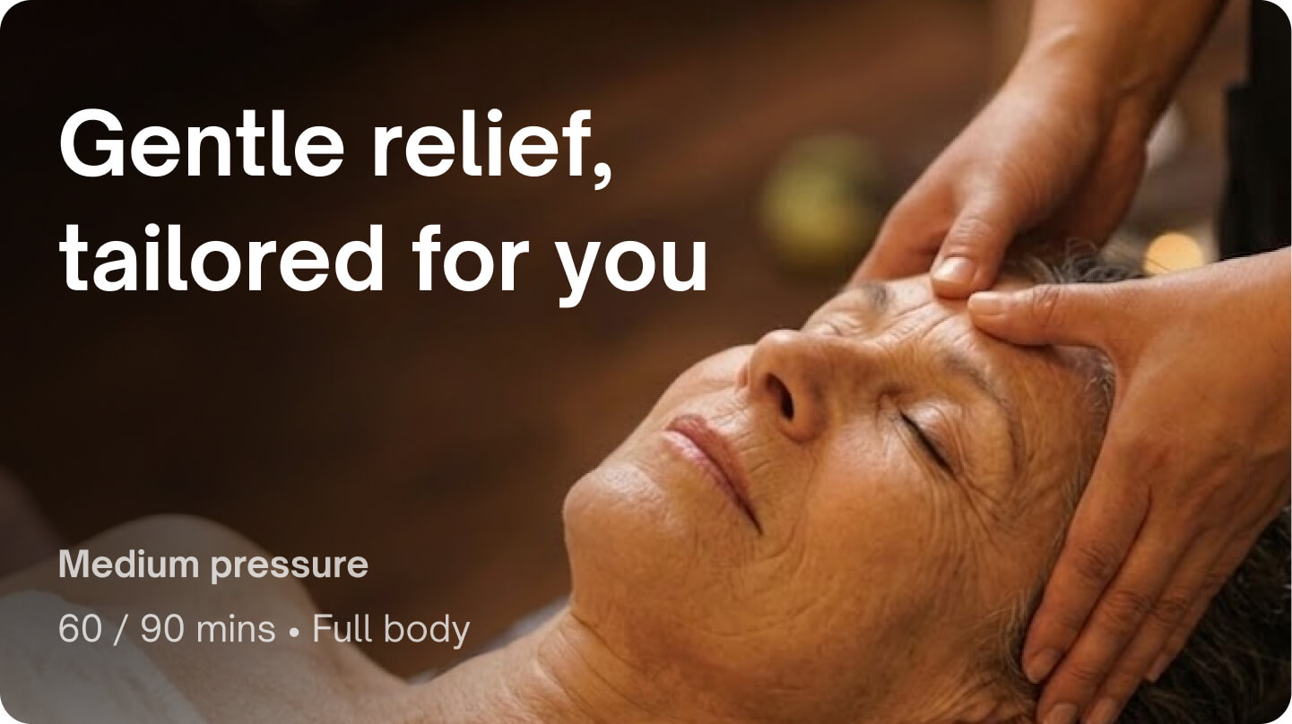 Stress relief - Elderly care massage