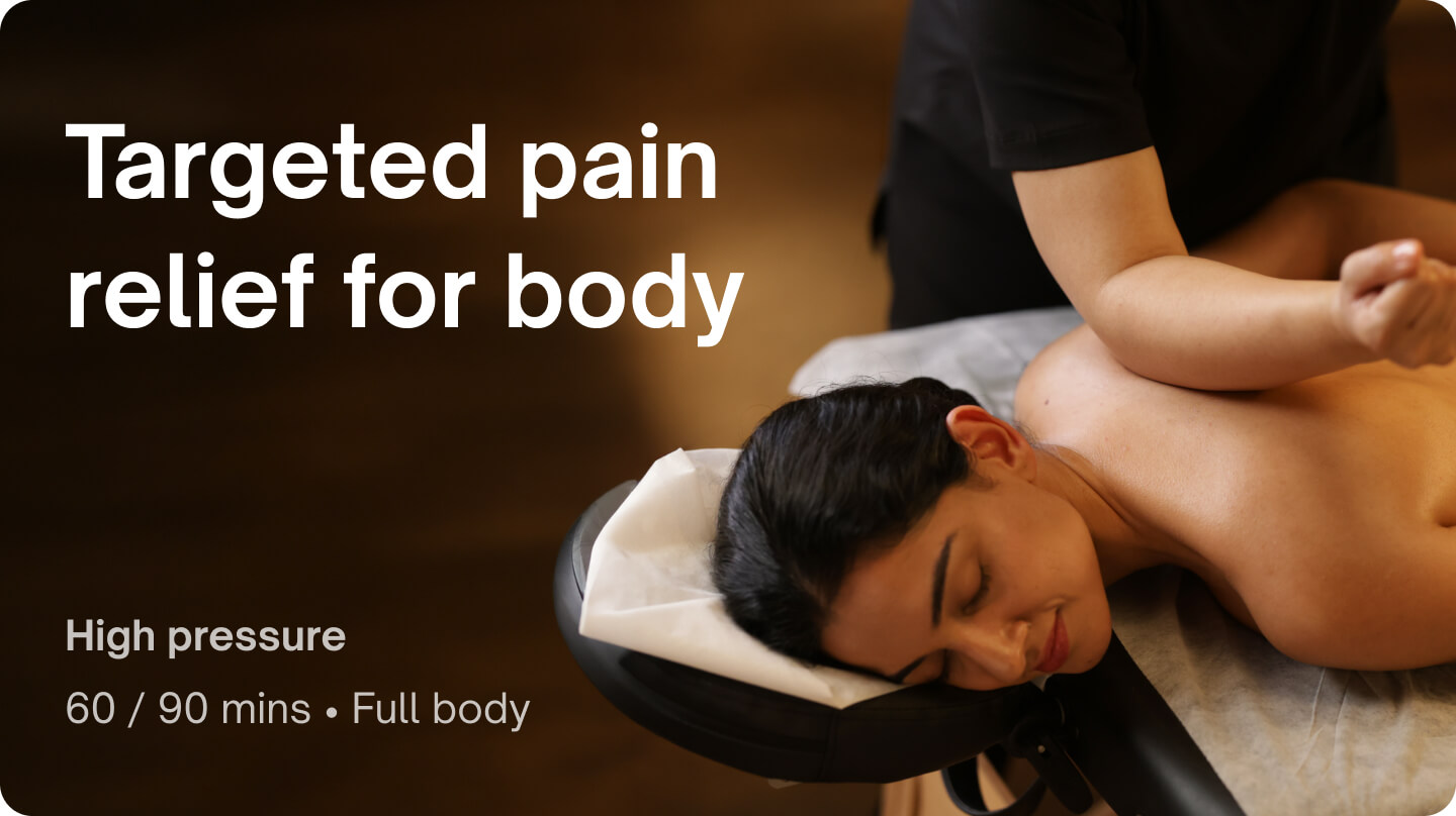 Pain relief - Deep tissue pain relief massage