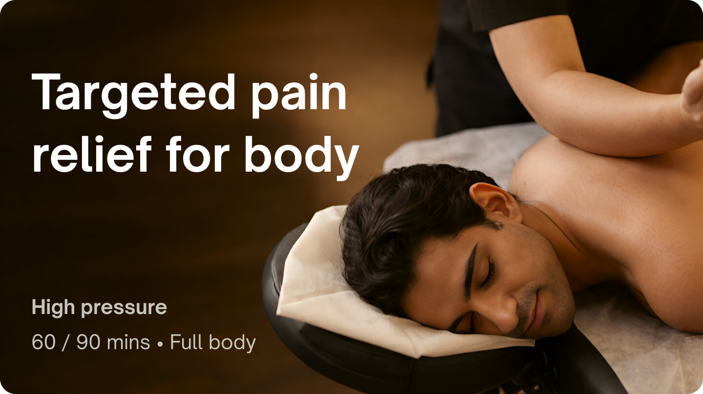 Post workout - Deep tissue pain relief massage