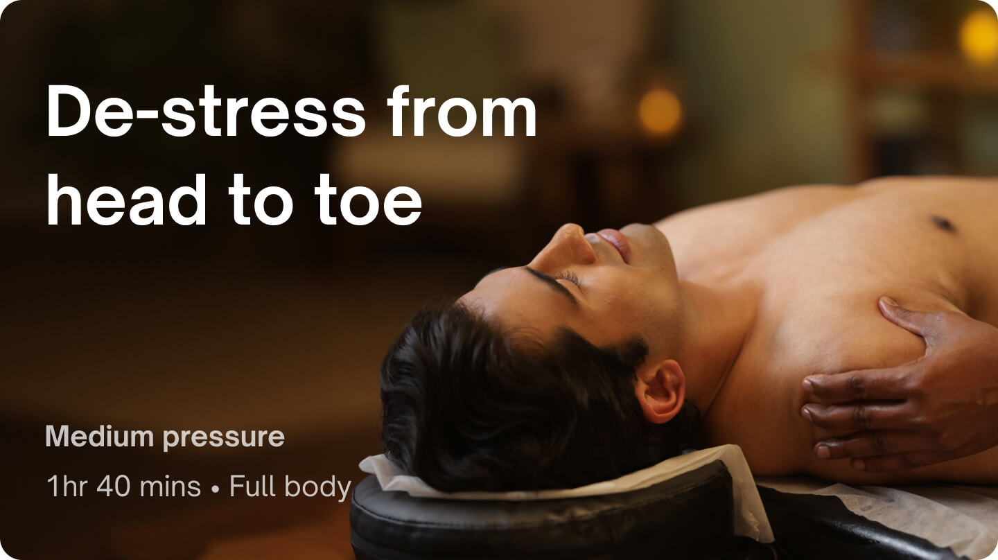 Stress relief - Top-to-toe stress relief massage