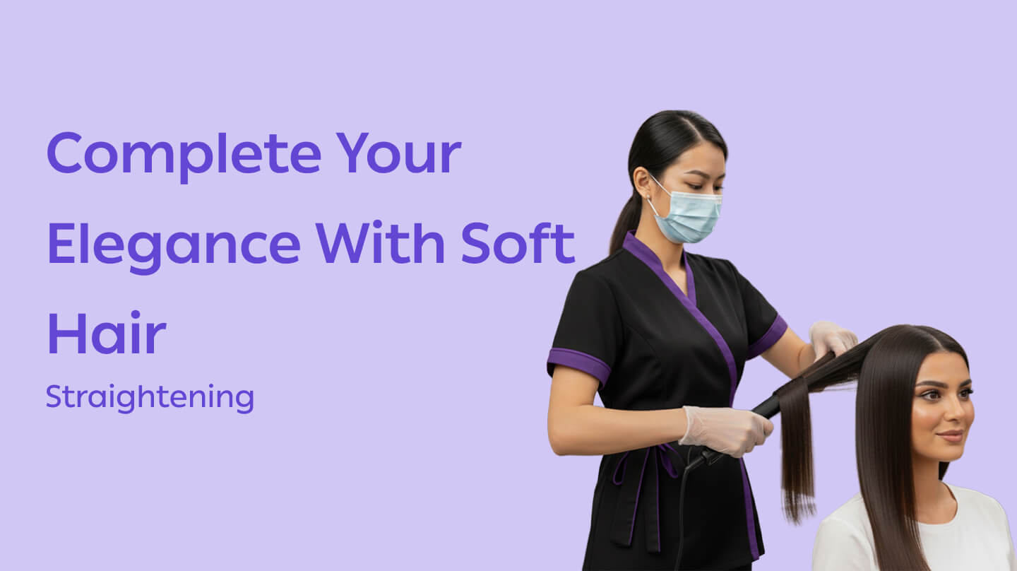 Blow dry & styling - Straightening with iron