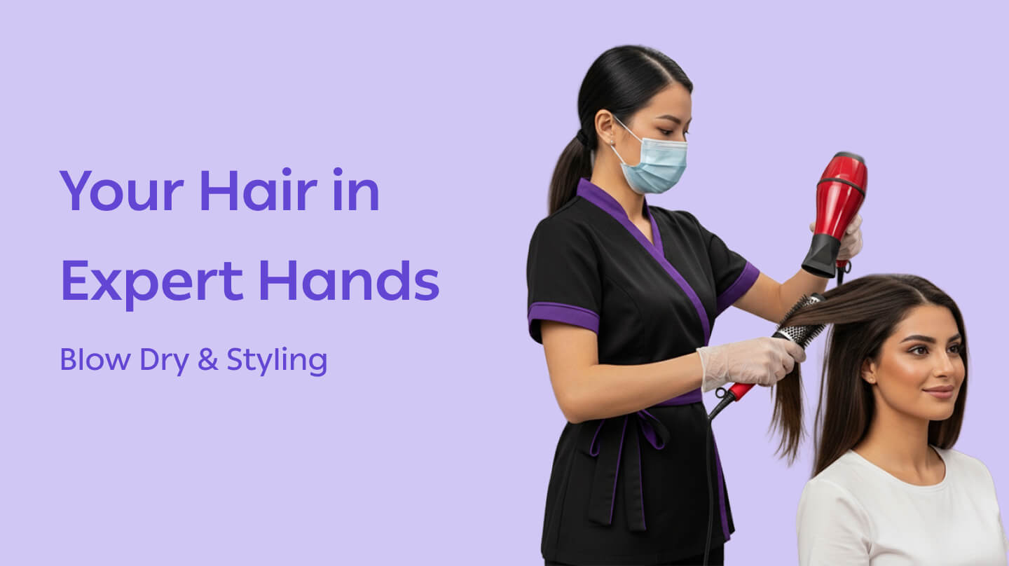 Blow dry & styling - Blowdry- Straight, Out Curls, or In Curls