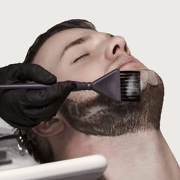 Haircut & beard styling - Beard color (with product)