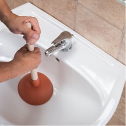 Basin & sink - Wash basin blockage removal