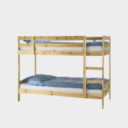 Wooden bed - Loft/bunk bed assembly