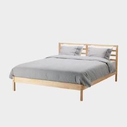 Wooden bed - Double bed assembly